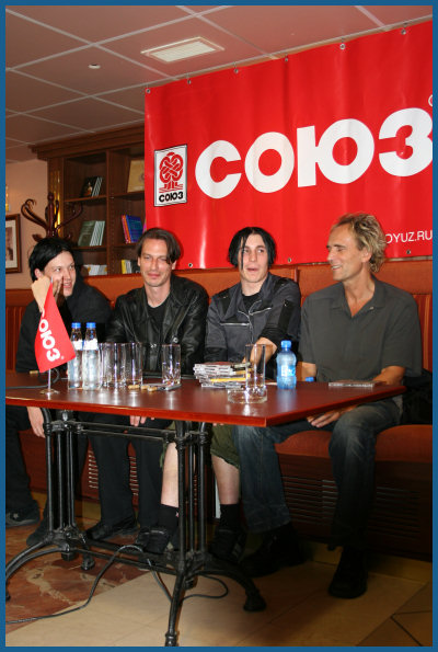 Front Line Assembly - Autograph Session in Moscow (30.08.06, «Soyuz» music store)