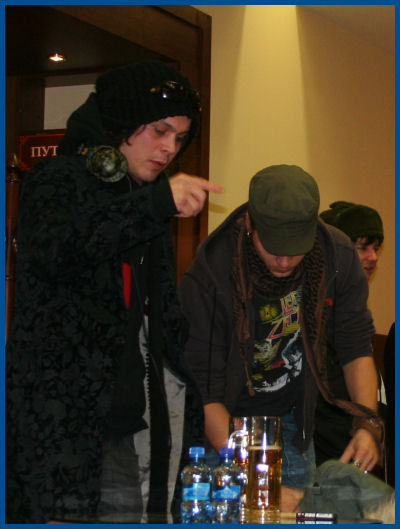 Him & The Rasmus - Autograph session in Moscow (03.02.06, «Soyuz»)