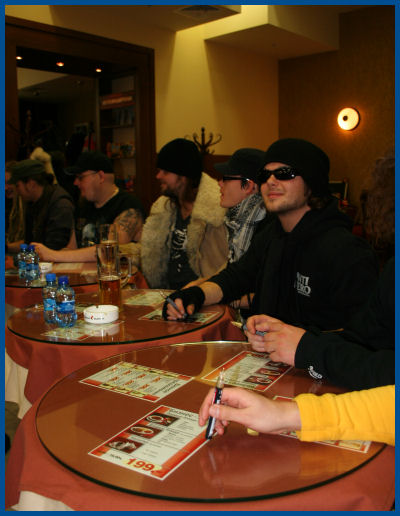 Him & The Rasmus - Autograph session in Moscow (03.02.06, «Soyuz»)