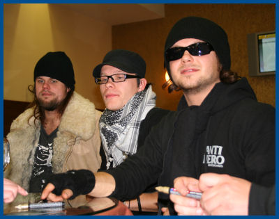 Him & The Rasmus - Autograph session in Moscow (03.02.06, «Soyuz»)