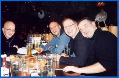[13.12.02, Restaurant] Edgar, Dirk, Hilde and Andy
