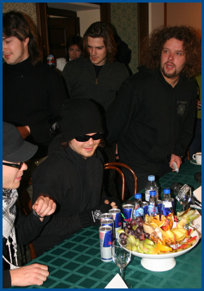 The Rasmus - Press-conference in Moscow (03.02.06, «Bobby Dazzler» Pub)