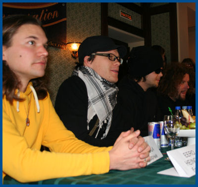 The Rasmus - Press-conference in Moscow (03.02.06, «Bobby Dazzler» Pub)