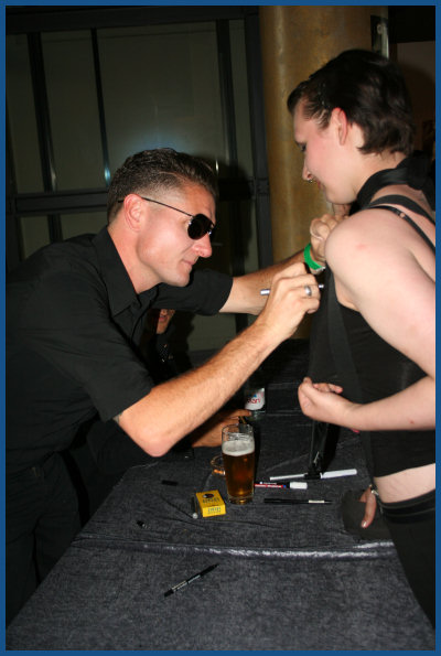 Fixmer / McCarthy - Autograph session at Wave Gotik Treffen 2007 (28.05.07, Cinestar)