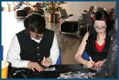 Welle:Erdball - Autograph session at Wave Gotik Treffen 2008 (11.05.08, Cinestar)