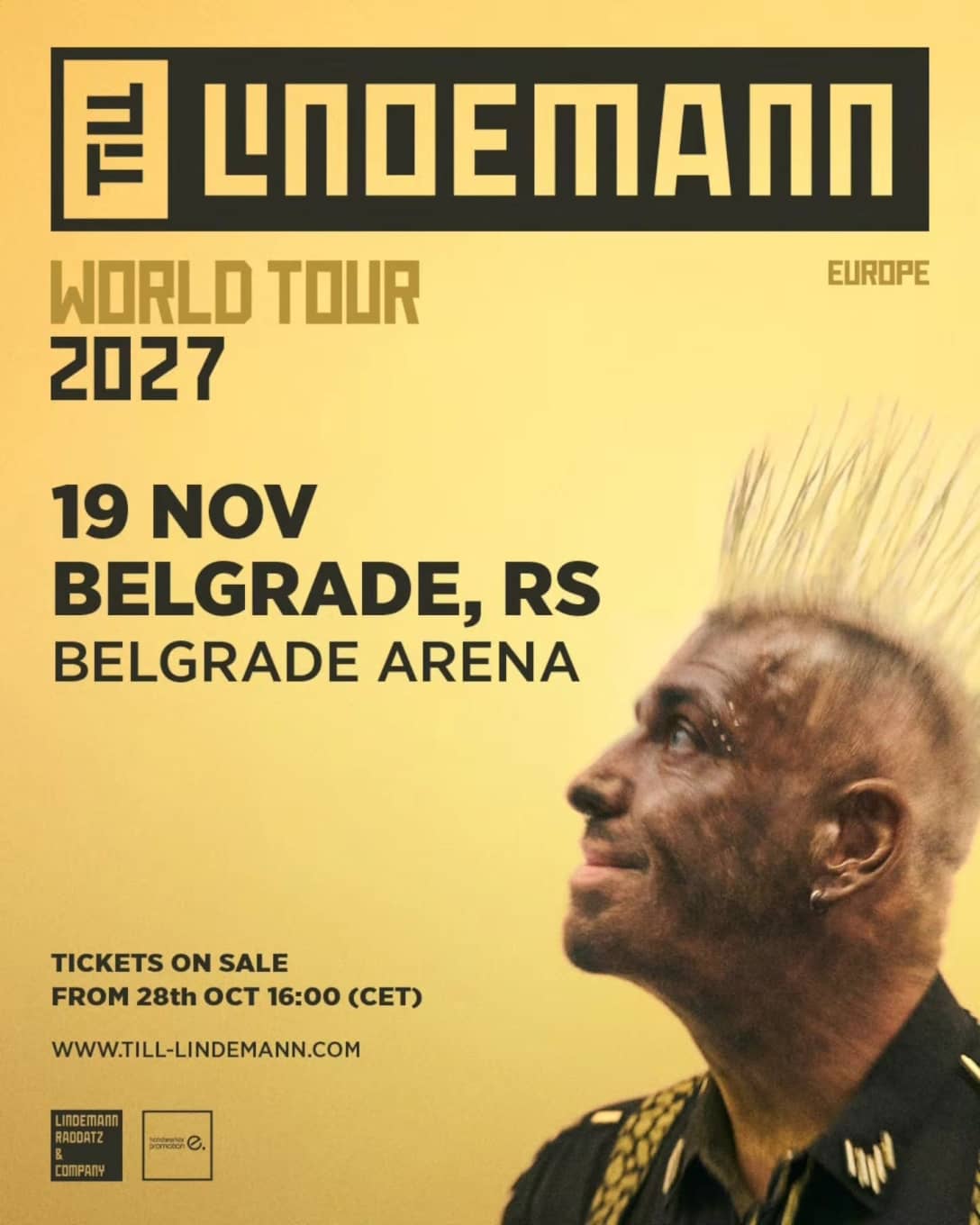 Till Lindemann - live in Belgrade (19.11.2027 Beogradska Arena)