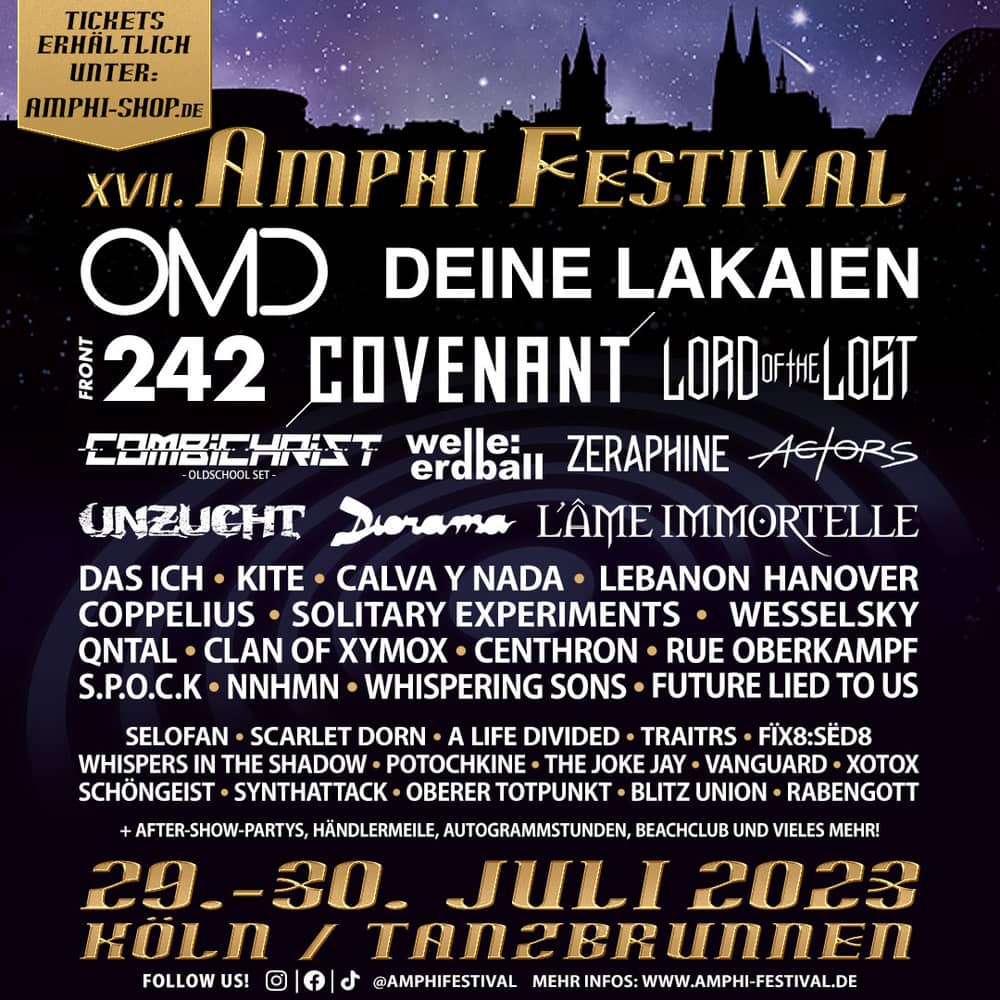 XVII Amphi Festival (29.07.2023 - 30.07.2023, Tanzbrunnen Köln, Кёльн, Германия)