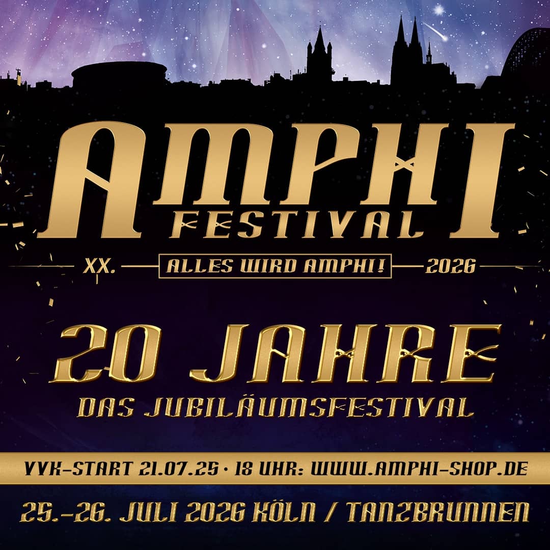 XX Amphi Festival (25.07.2026 - 26.07.2026, Tanzbrunnen Köln, Cologne, Germany)