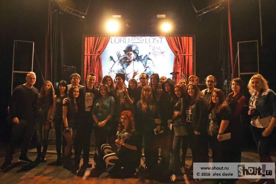 Lord of the Lost - meet n' greet at «Teatr» club (07.02.2016 Moscow, Russia)