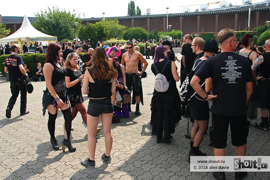 Visitors at XIV Amphi Festival 2018 (28-29.07.2018, Cologne, Germany)