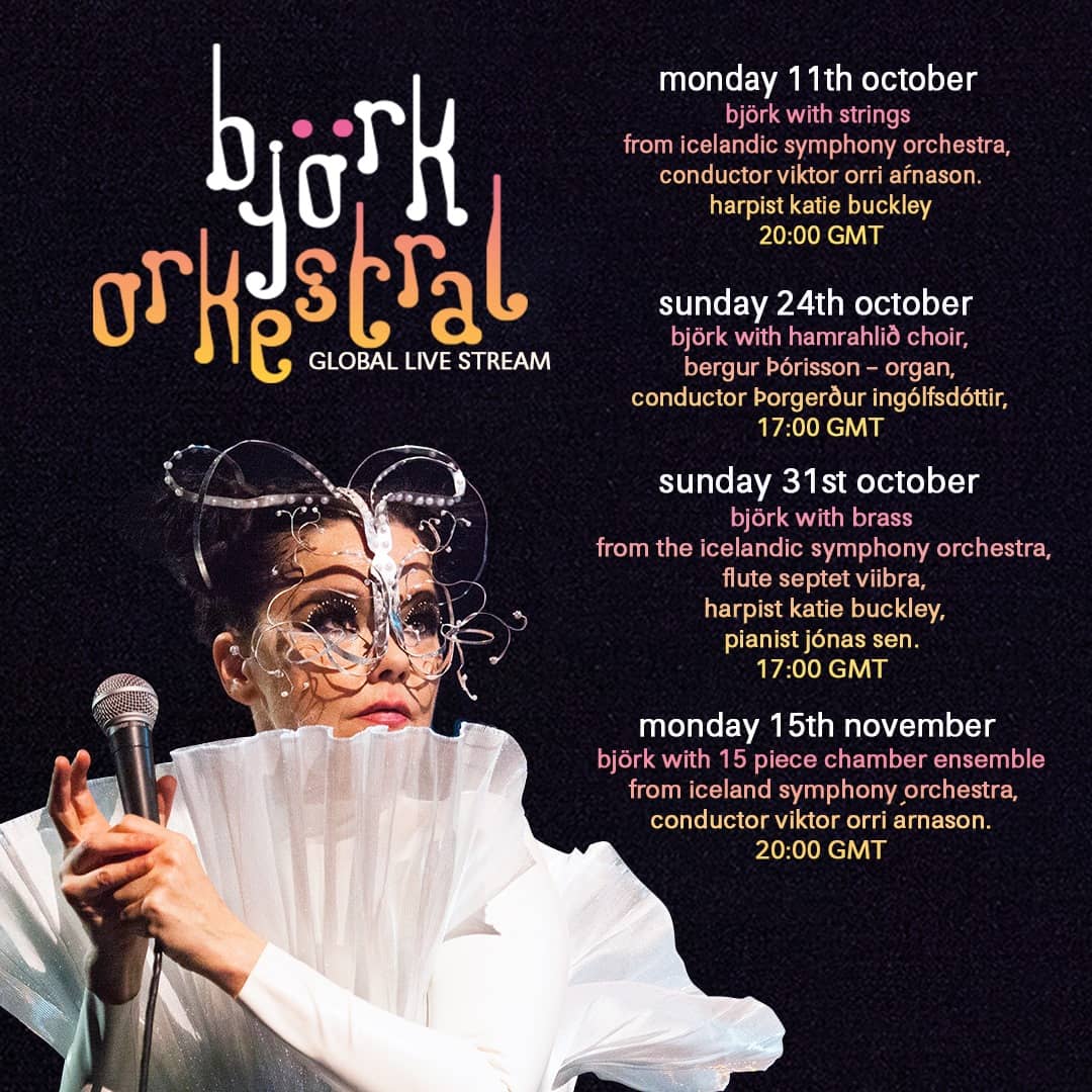 bjork orchestral tour setlist