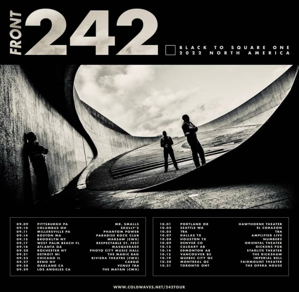 FRONT 242 - BLACK TO SQUARE ONE 2022 NORTH AMERICA