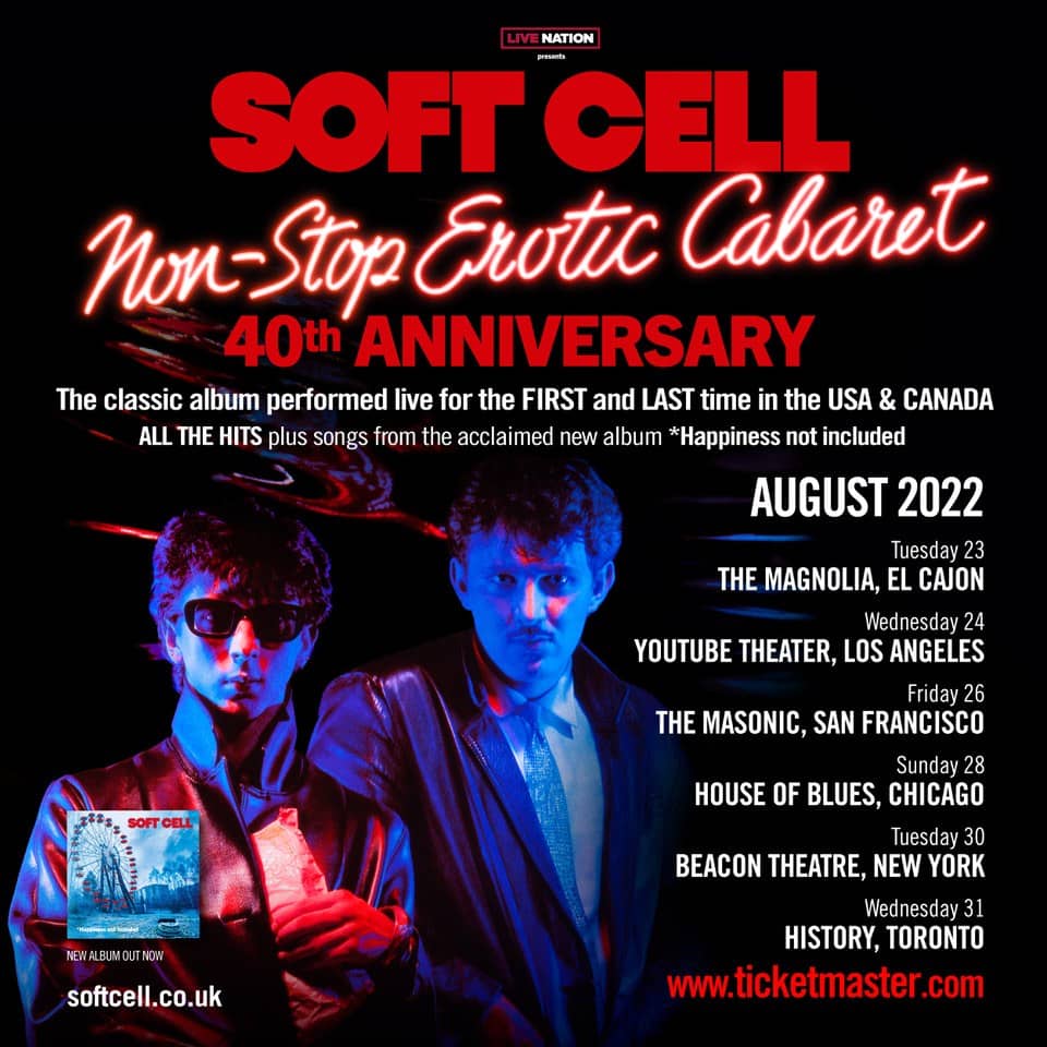 SOFT CELL - NORTH AMERICA TOUR 2022
