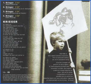 «Krieger» - back cover